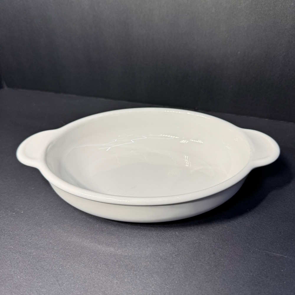 Corning Ware VTG P-14-B White Oval Baking Gratin Dish 14oz. Oven Microwave Safe